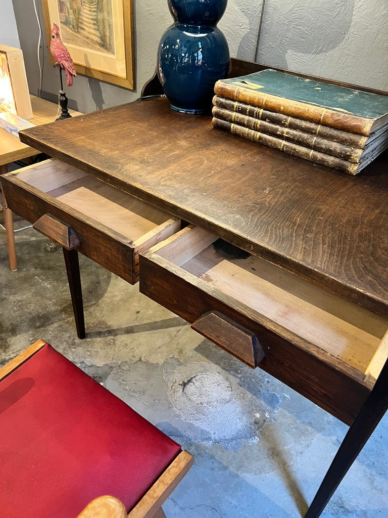 Escritorio madera peto trasero