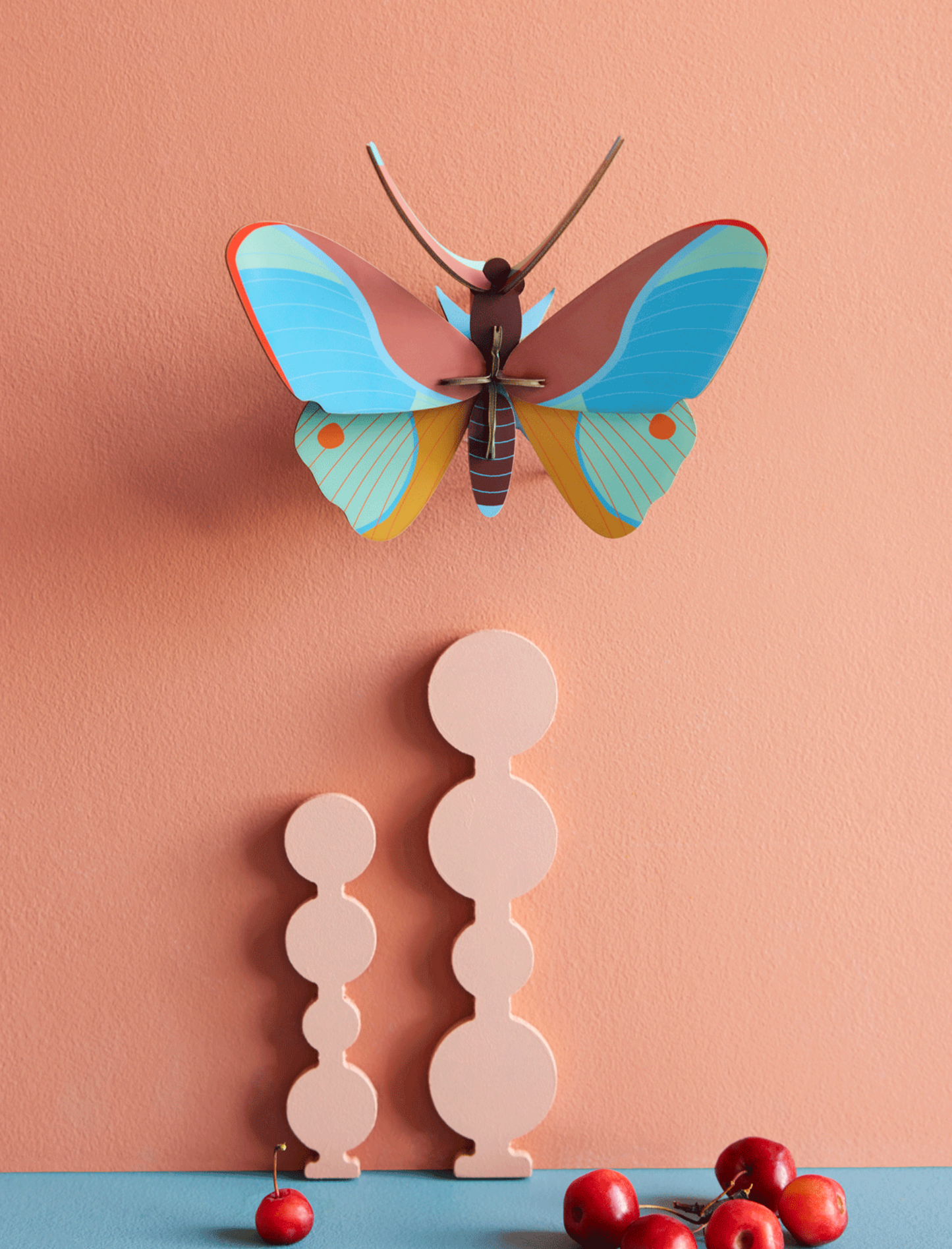 Figura Mariposa Azules Carton Puzle