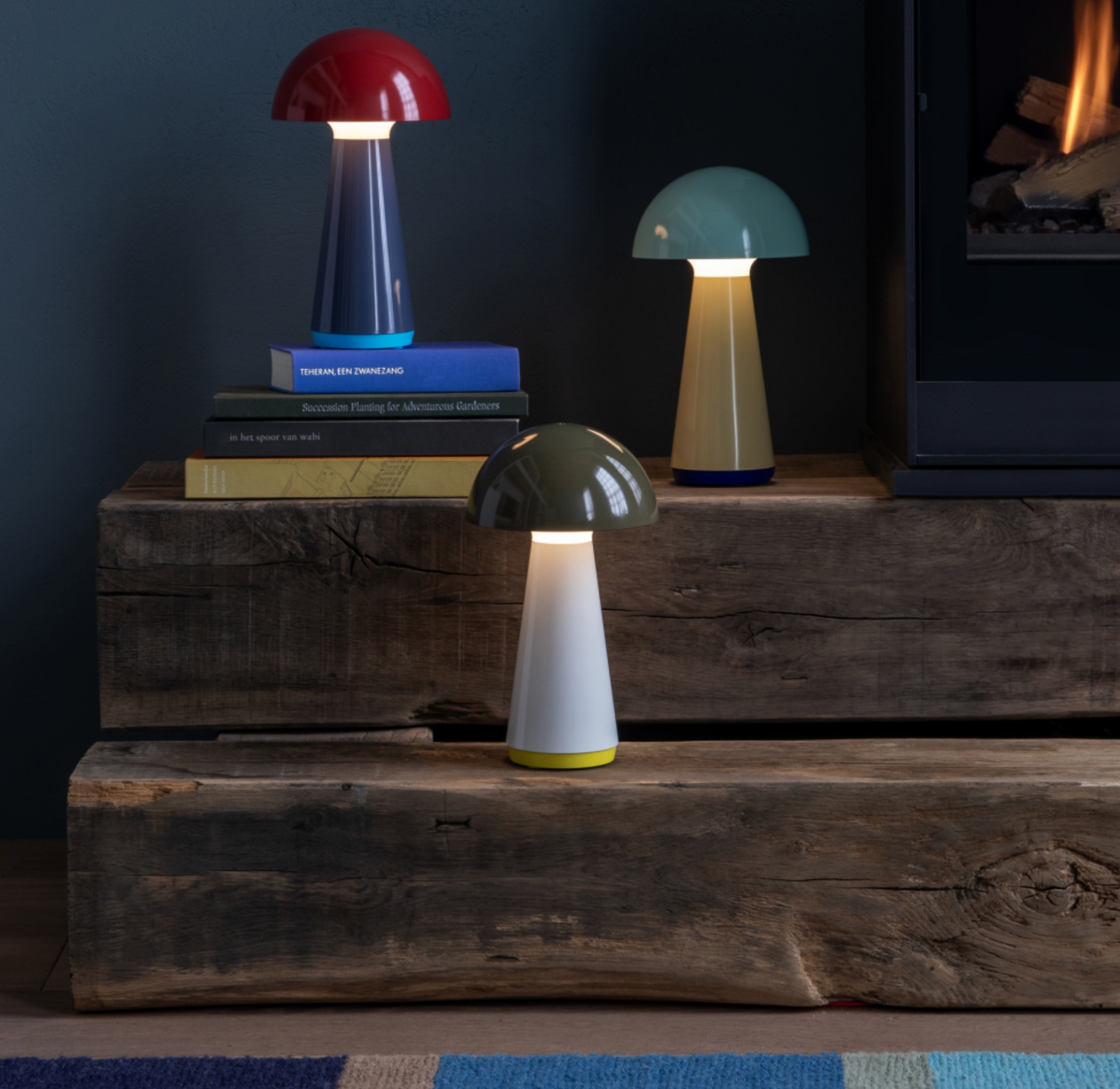 Lampara inalambrica seta roja