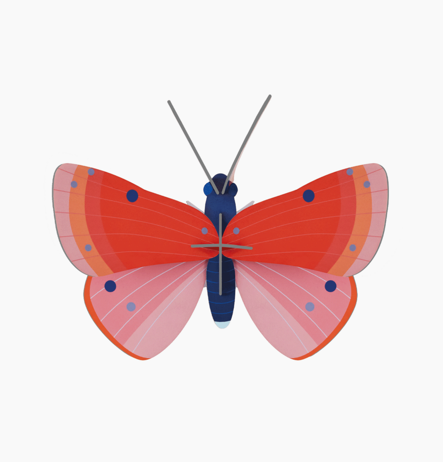 Figura Mariposa Rosa Carton Puzle