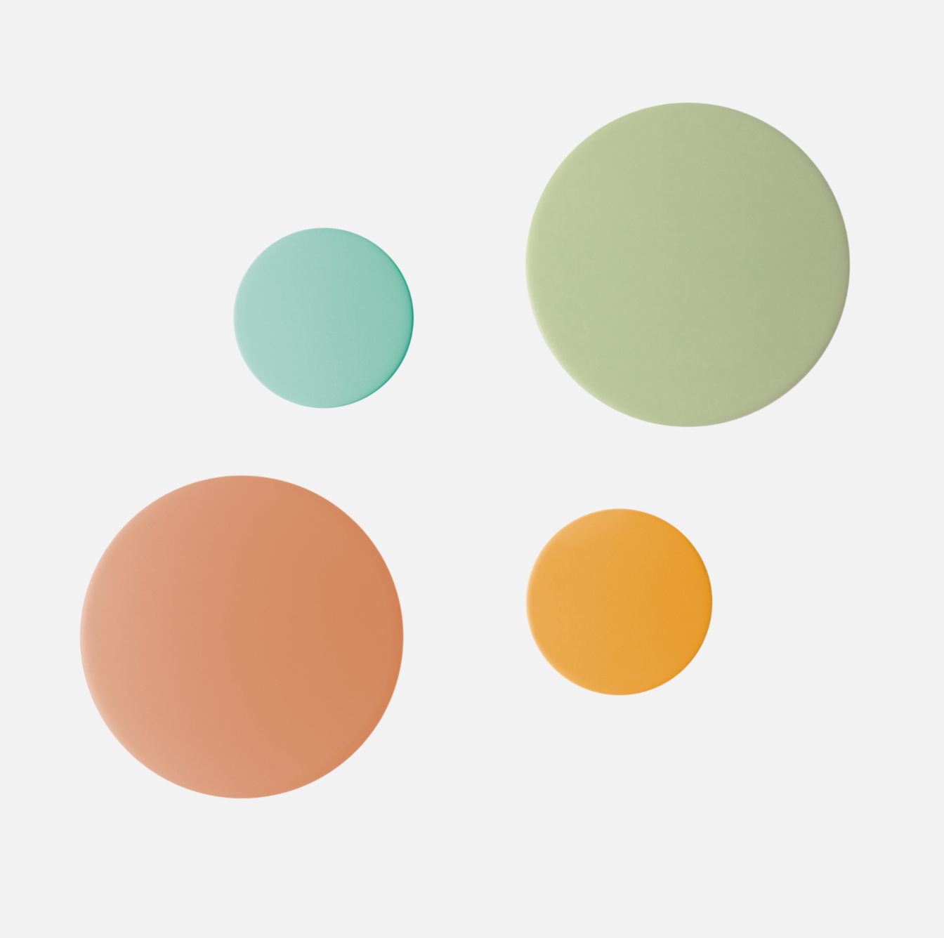 Set 4 colgadores pared colores verano