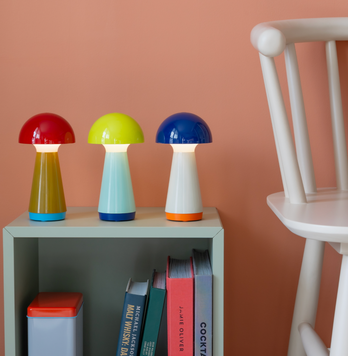 Lampara inalambrica mini seta Beige