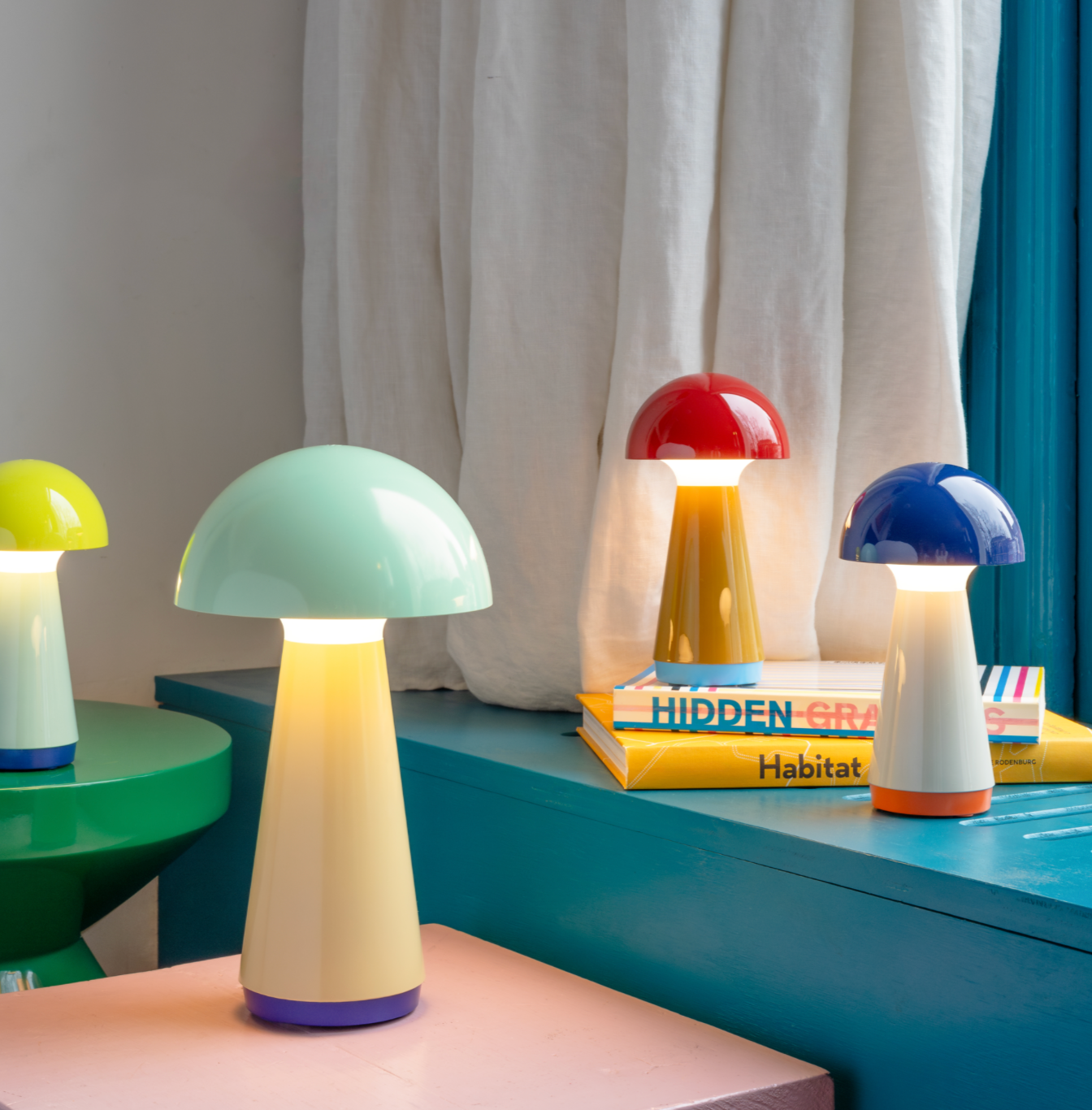 Lampara inalambrica mini seta Fluor