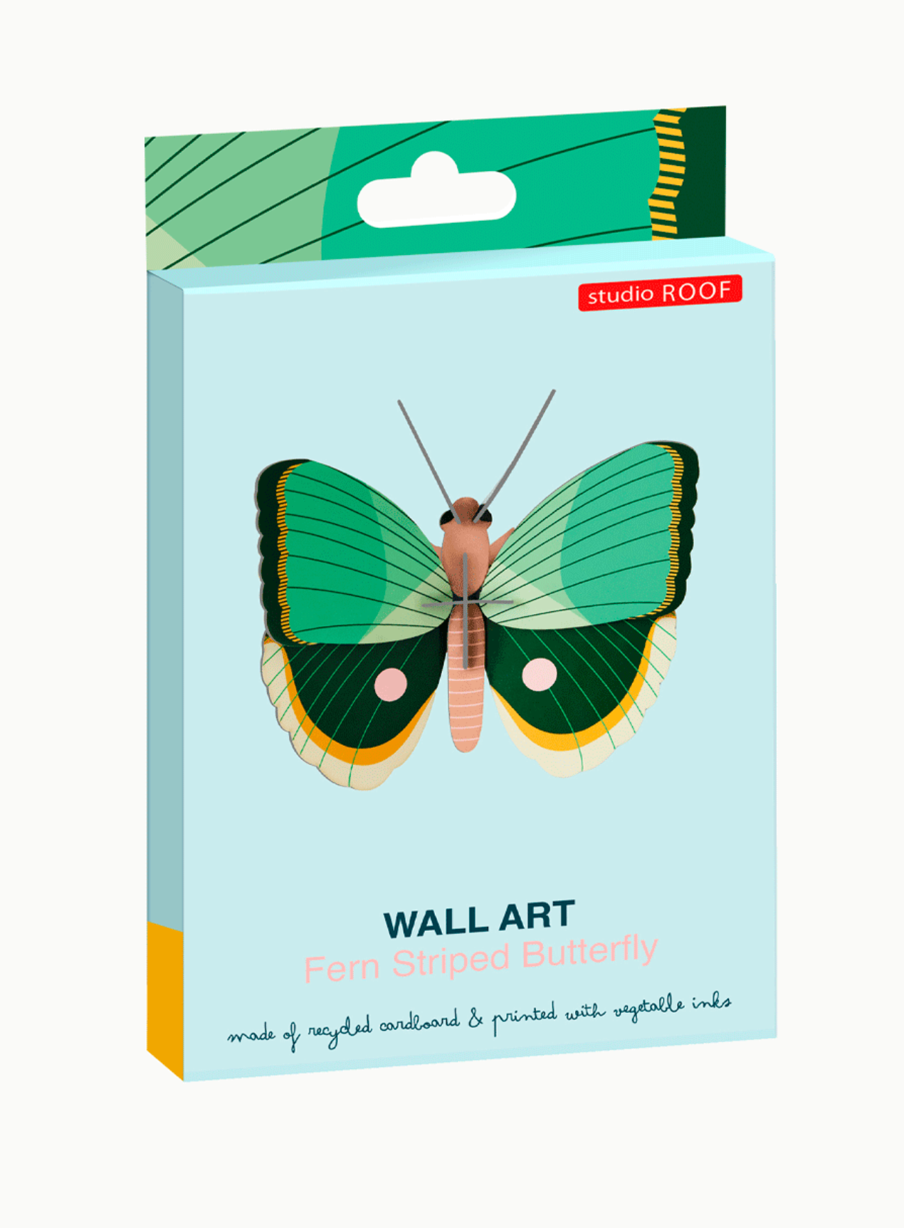 Figura Mariposa Verdes Carton Puzle