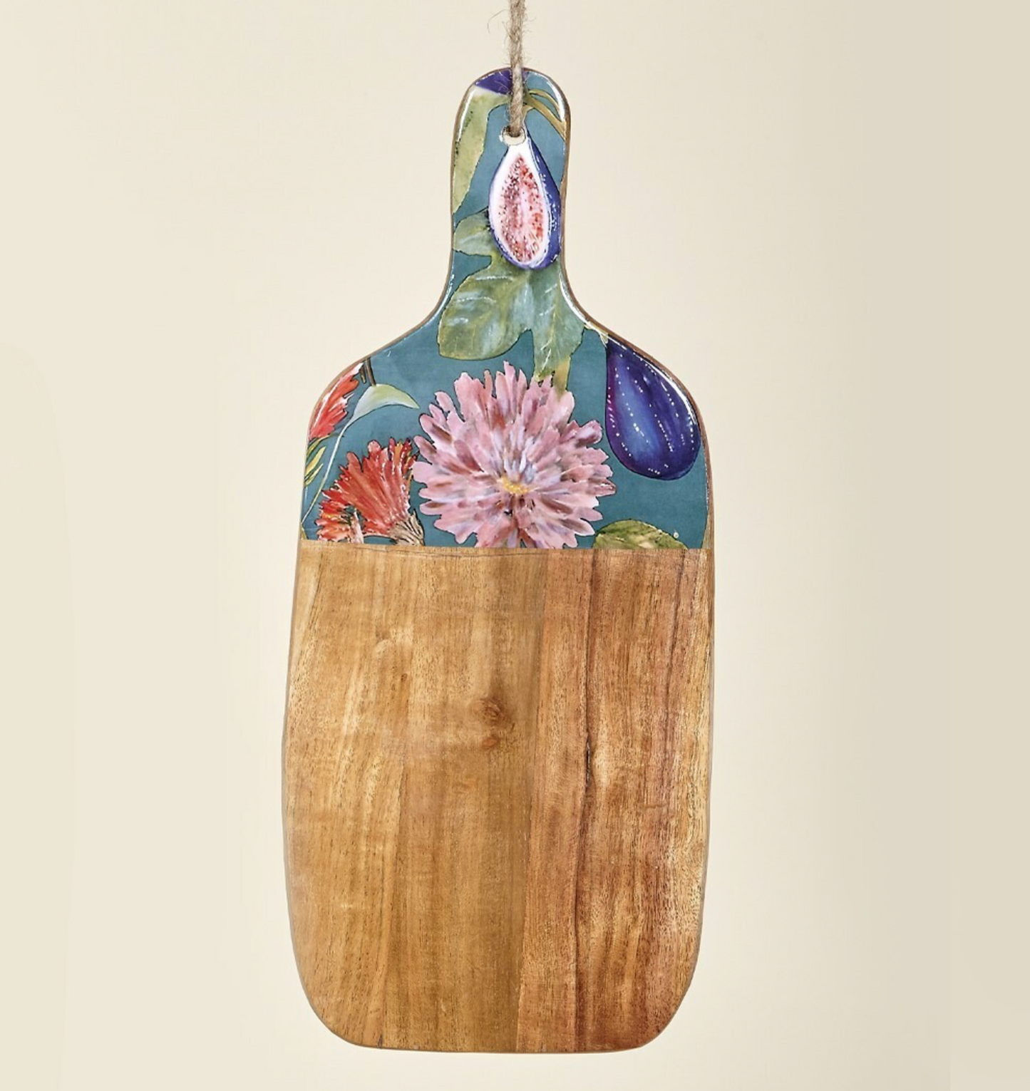 Tabla cortar/aperitivo flores 40x18 cm