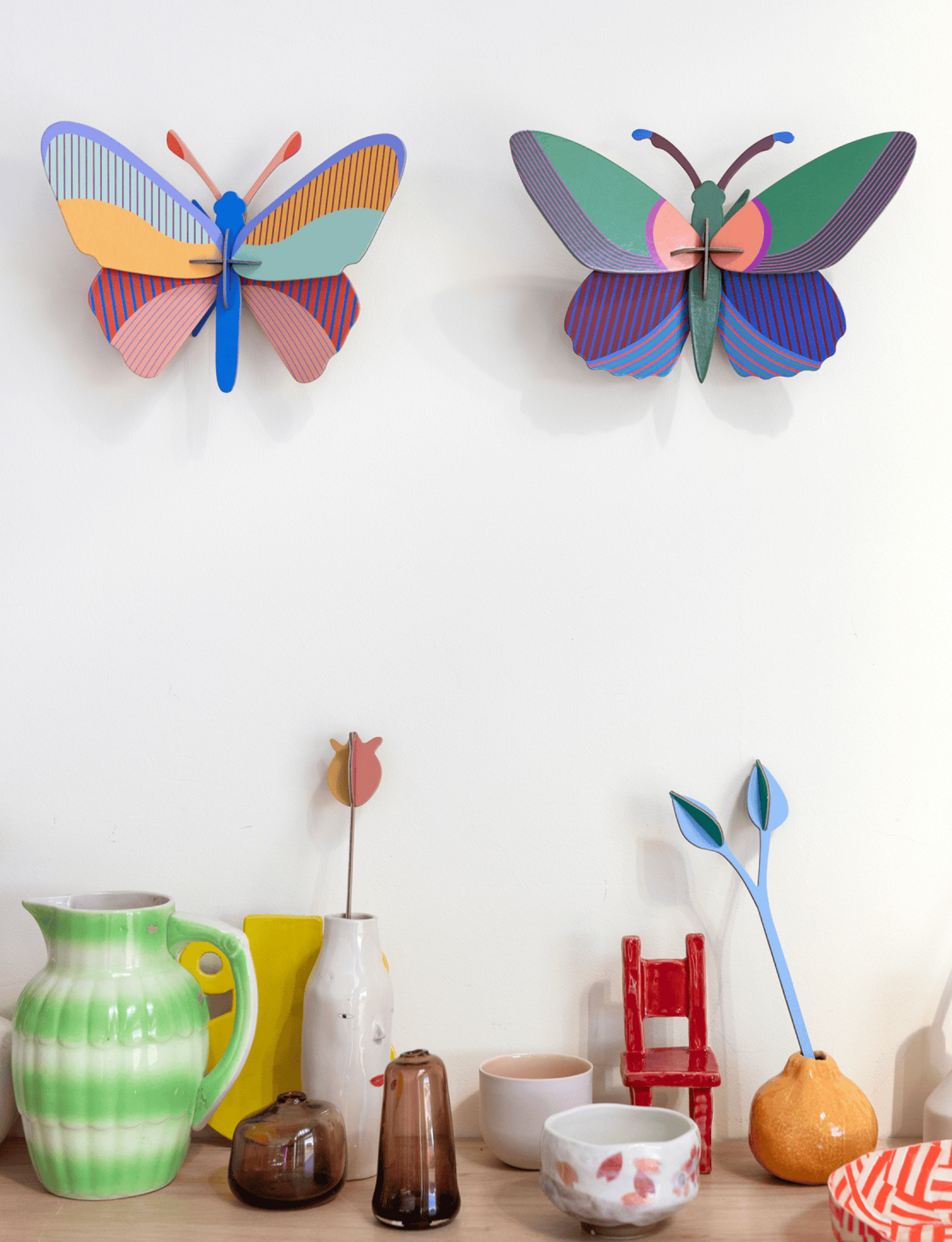 Figura Mariposa Multicolor Carton Puzle