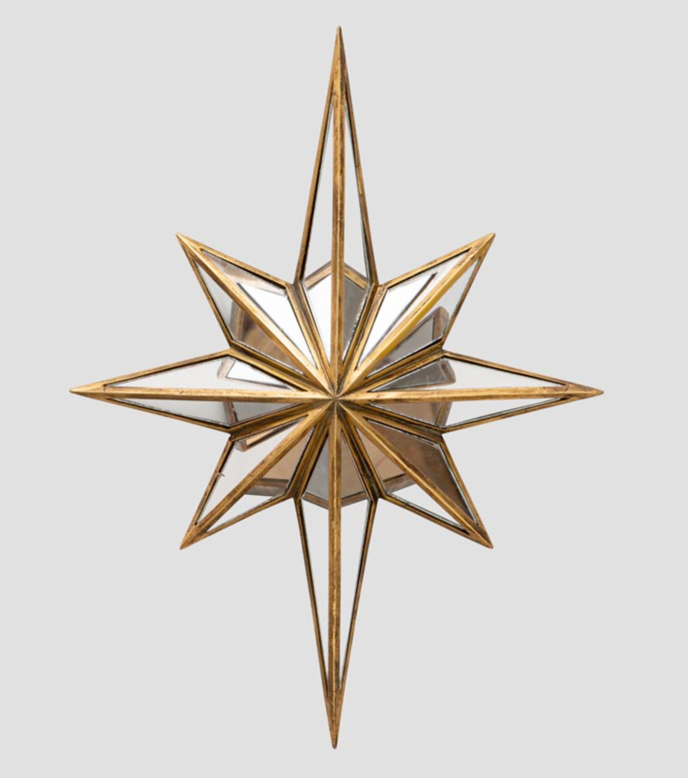 Espejo estrella polar dorada