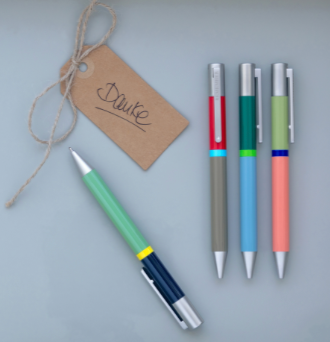 Boligrafo azul y verde