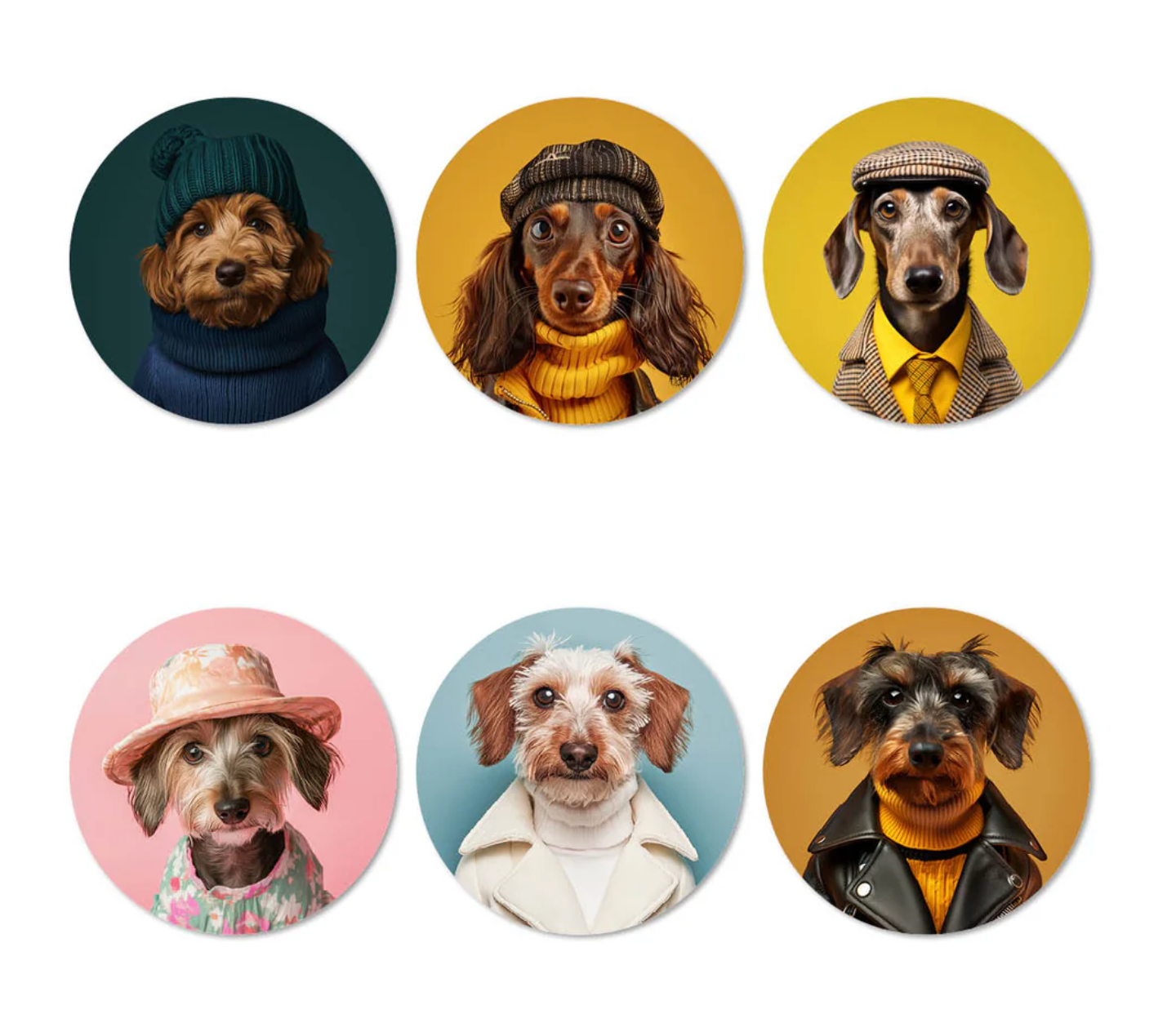 Set Posavasos Perros