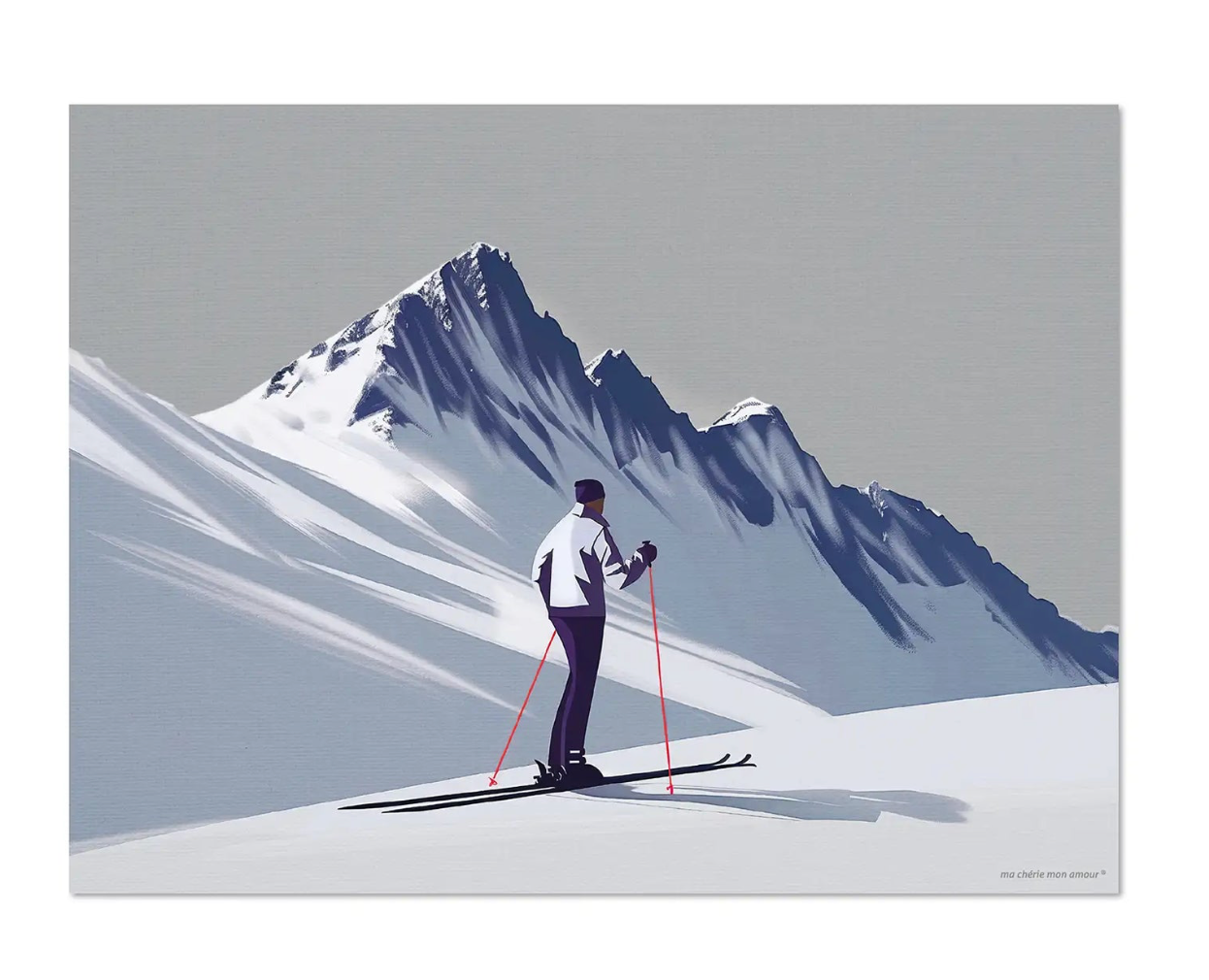 Mantel Individual Esquiador