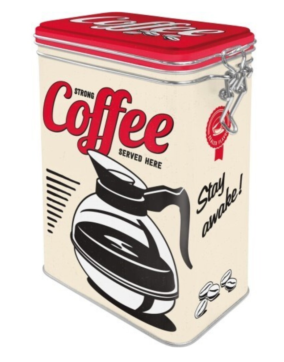 Caja metal con cierre Coffee