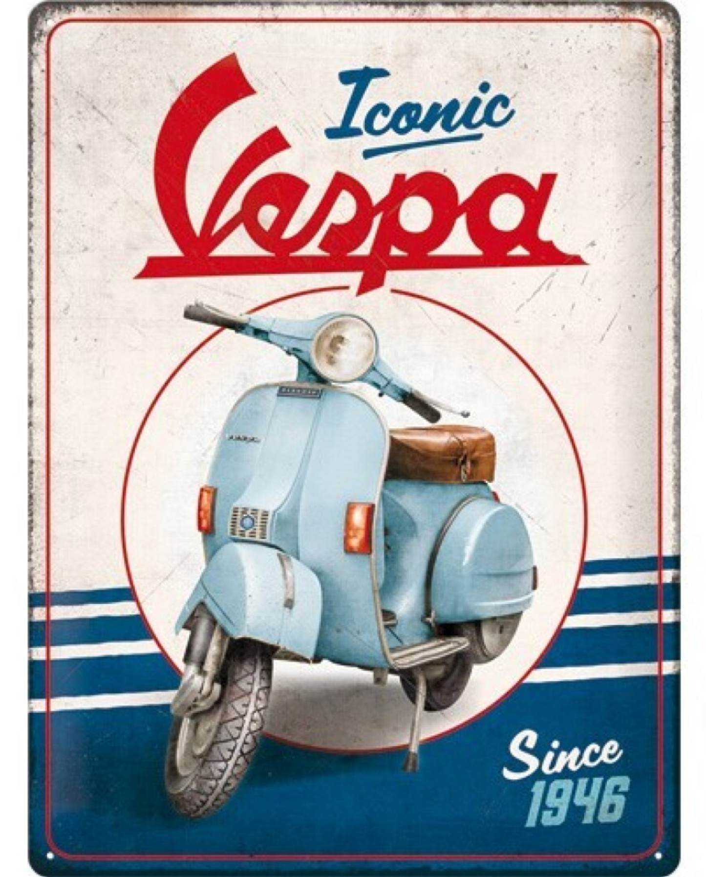 Placa metálica Vespa Iconic 30x40 cm