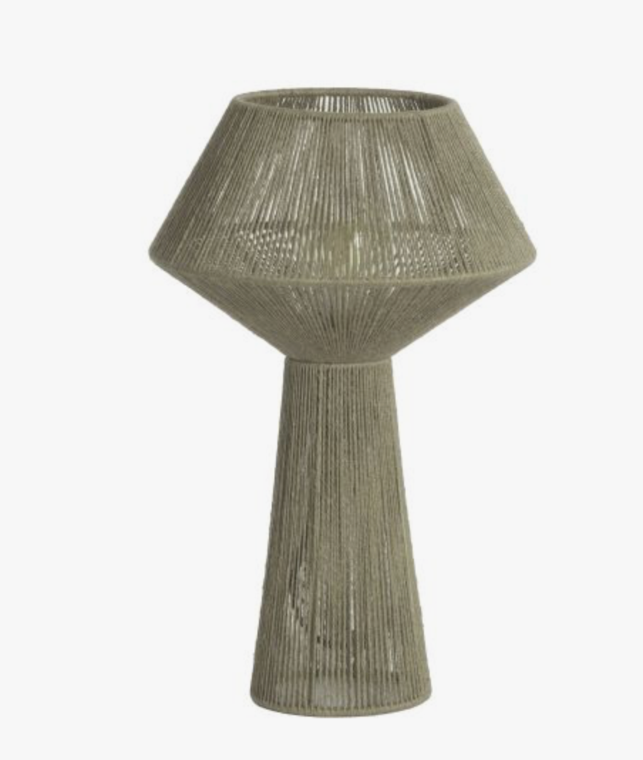 Lampara Jute verde claro