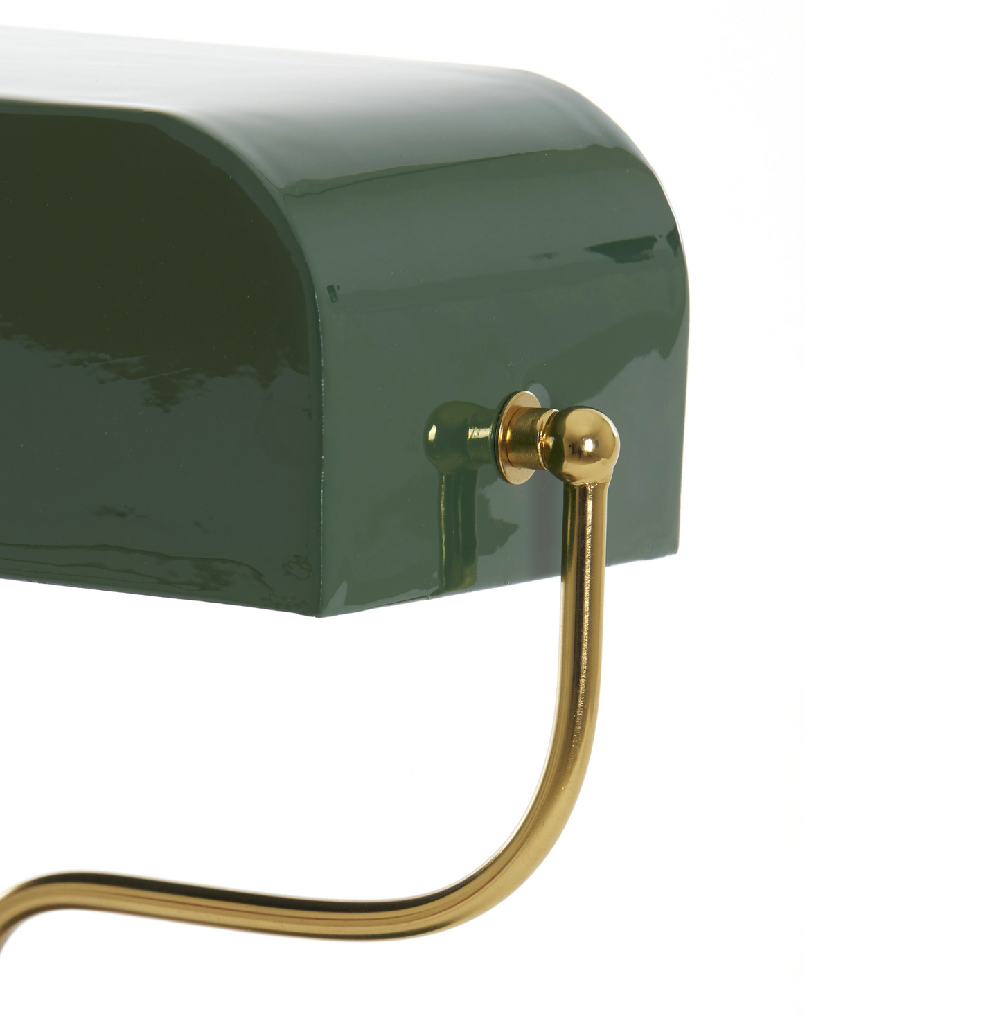 Lampara verde y dorada