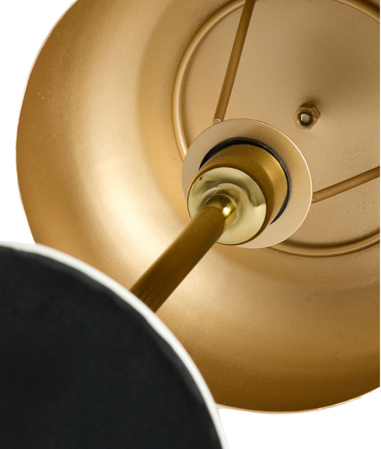 Lampara granate y dorado XL