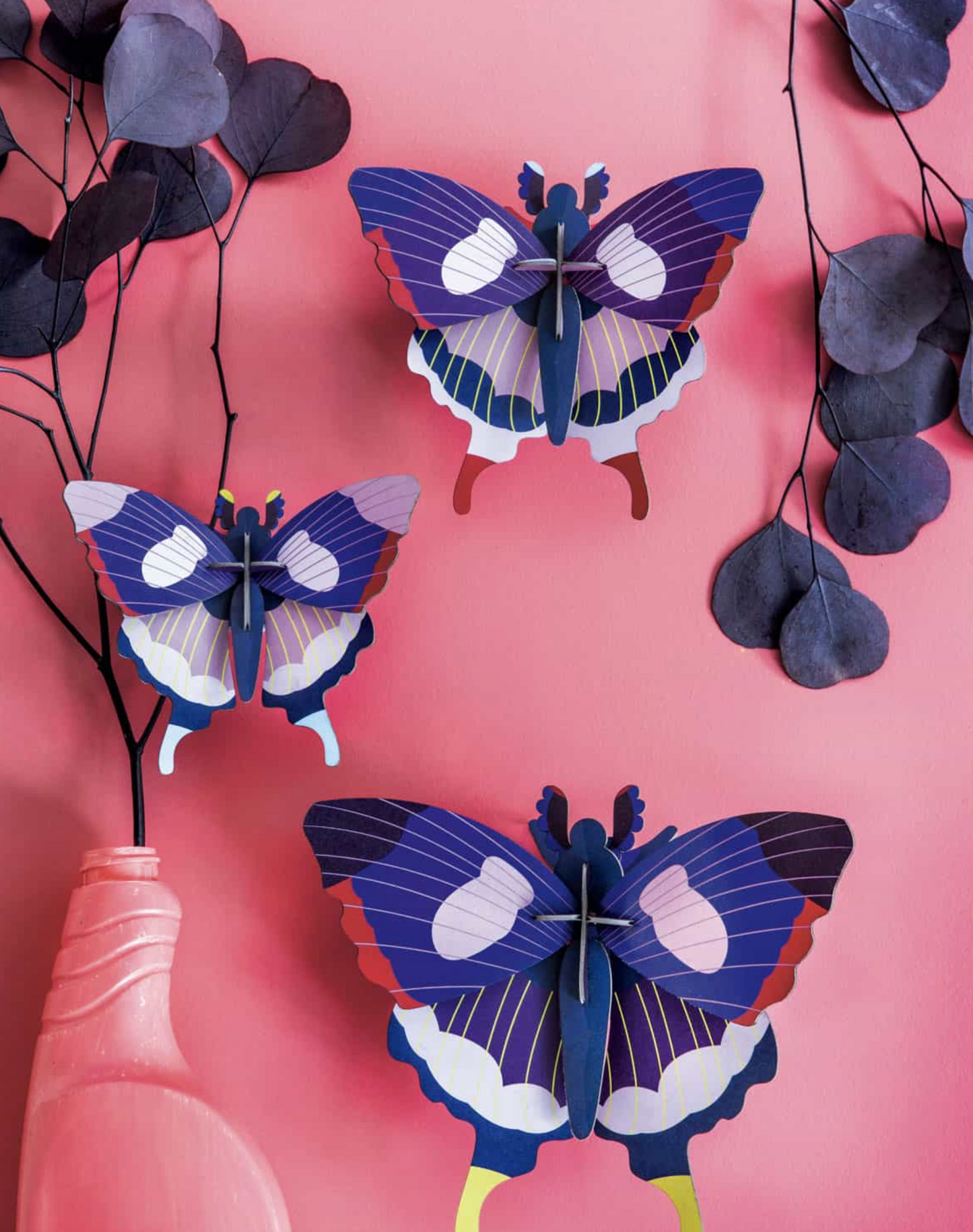 Set 3 Mariposas Azules