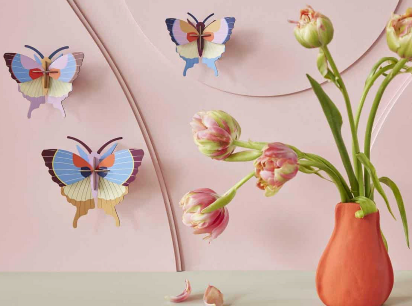 Set 3 Mariposas Multicolor