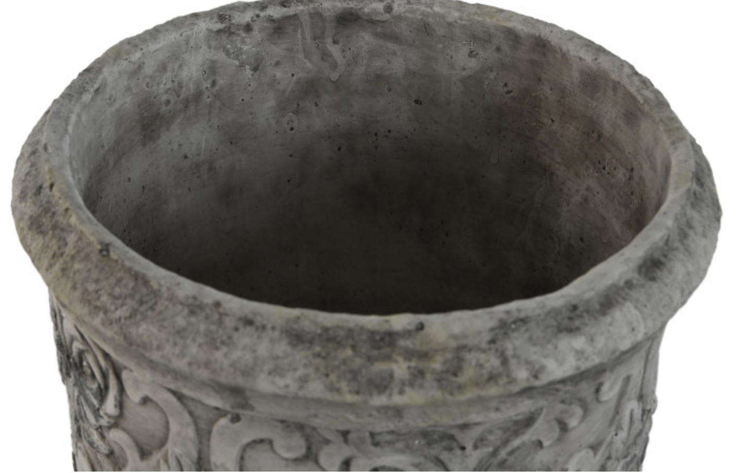 Macetero cemento envejecido