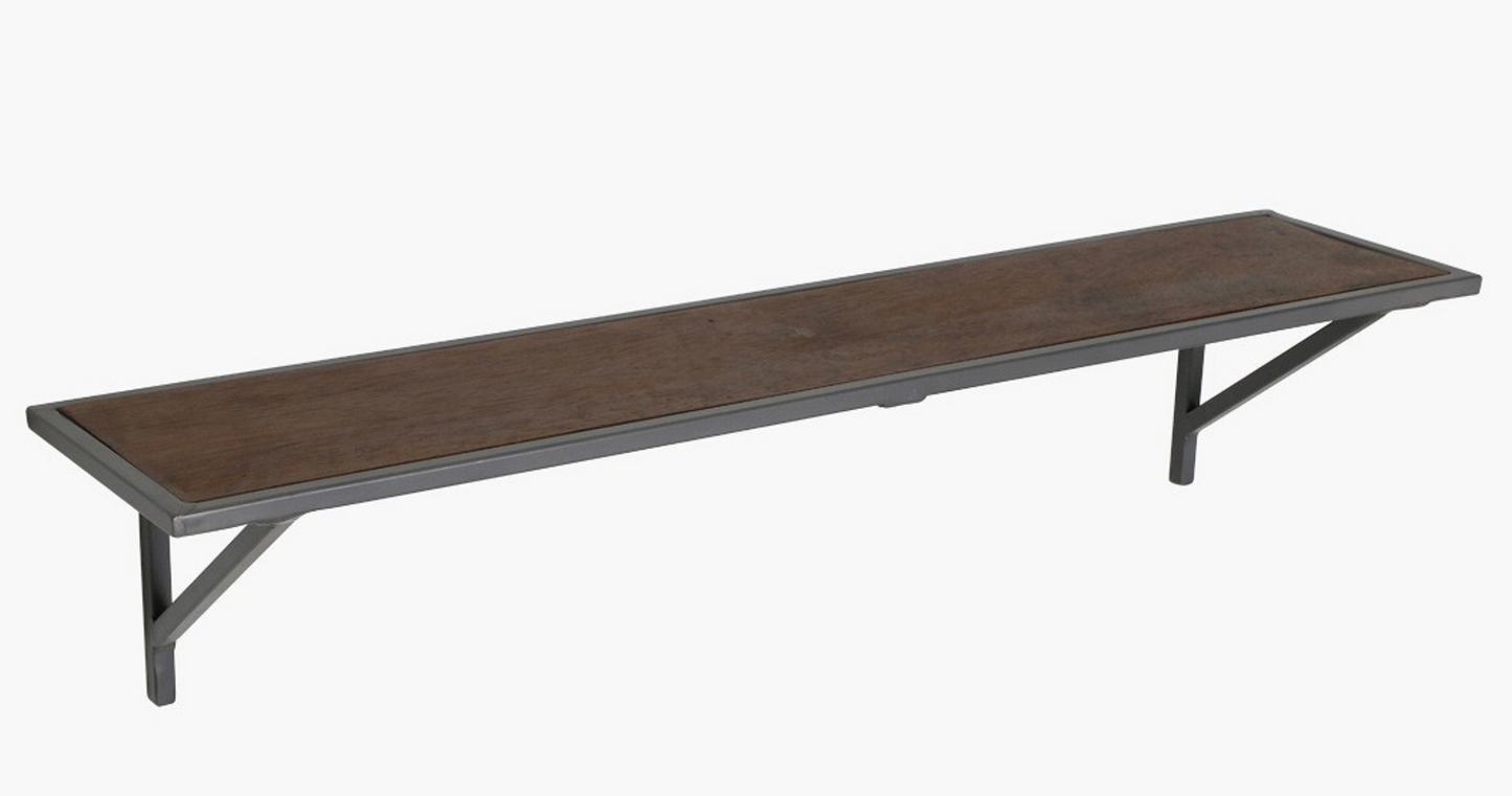 Balda borde metal e interior madera