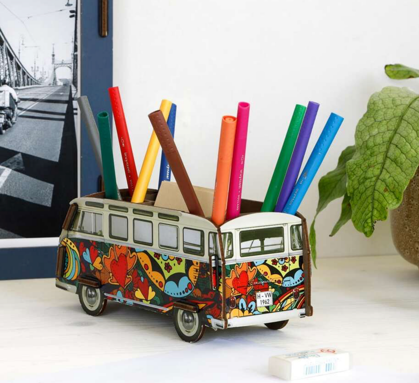 Portalapices VW corazones