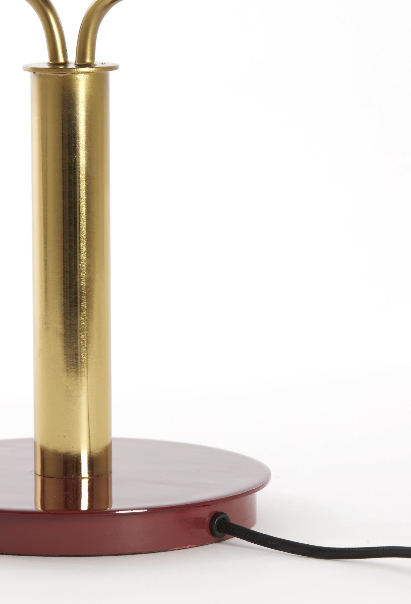 Lampara granate y dorada