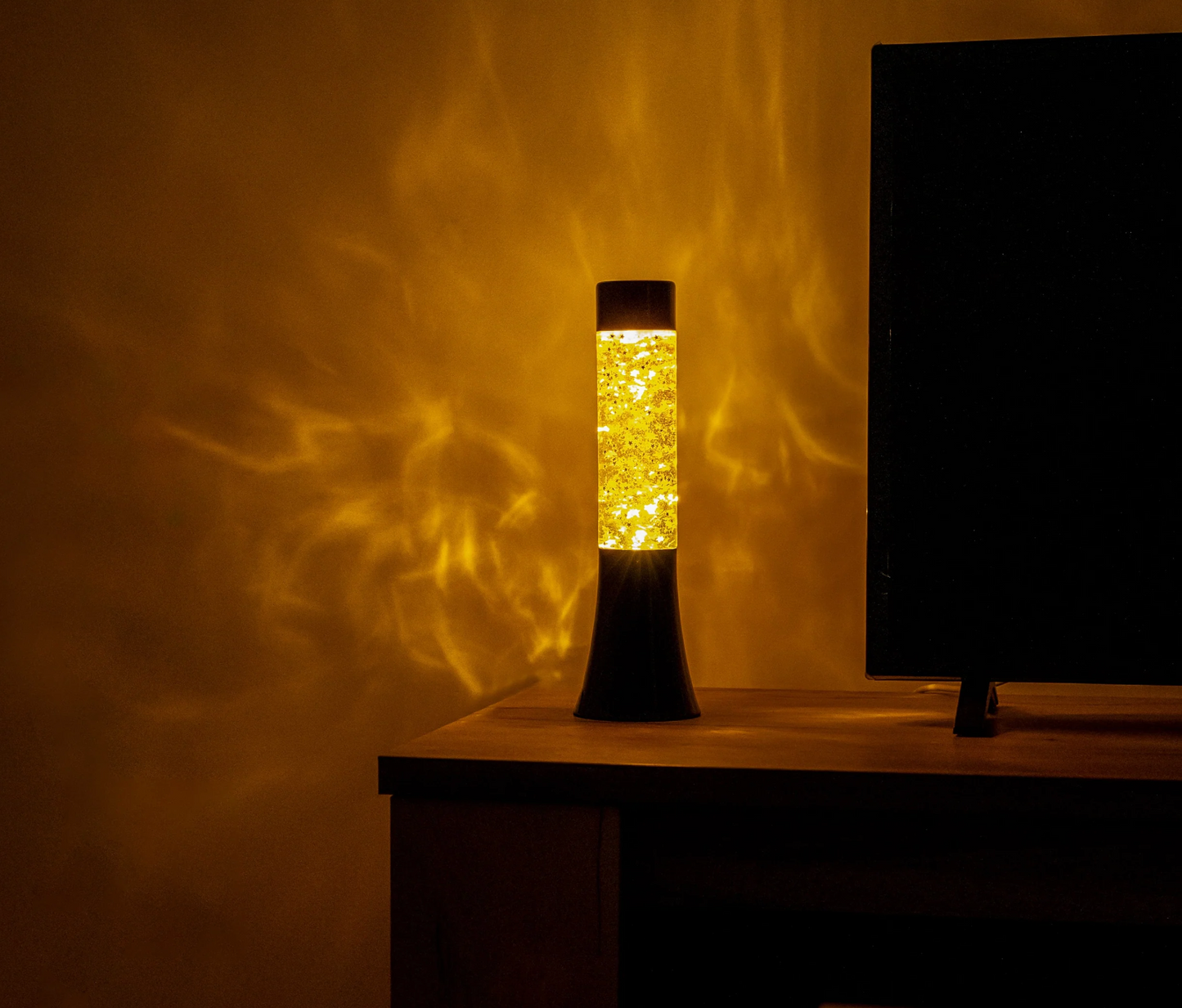 Lámpara lava de estrellas