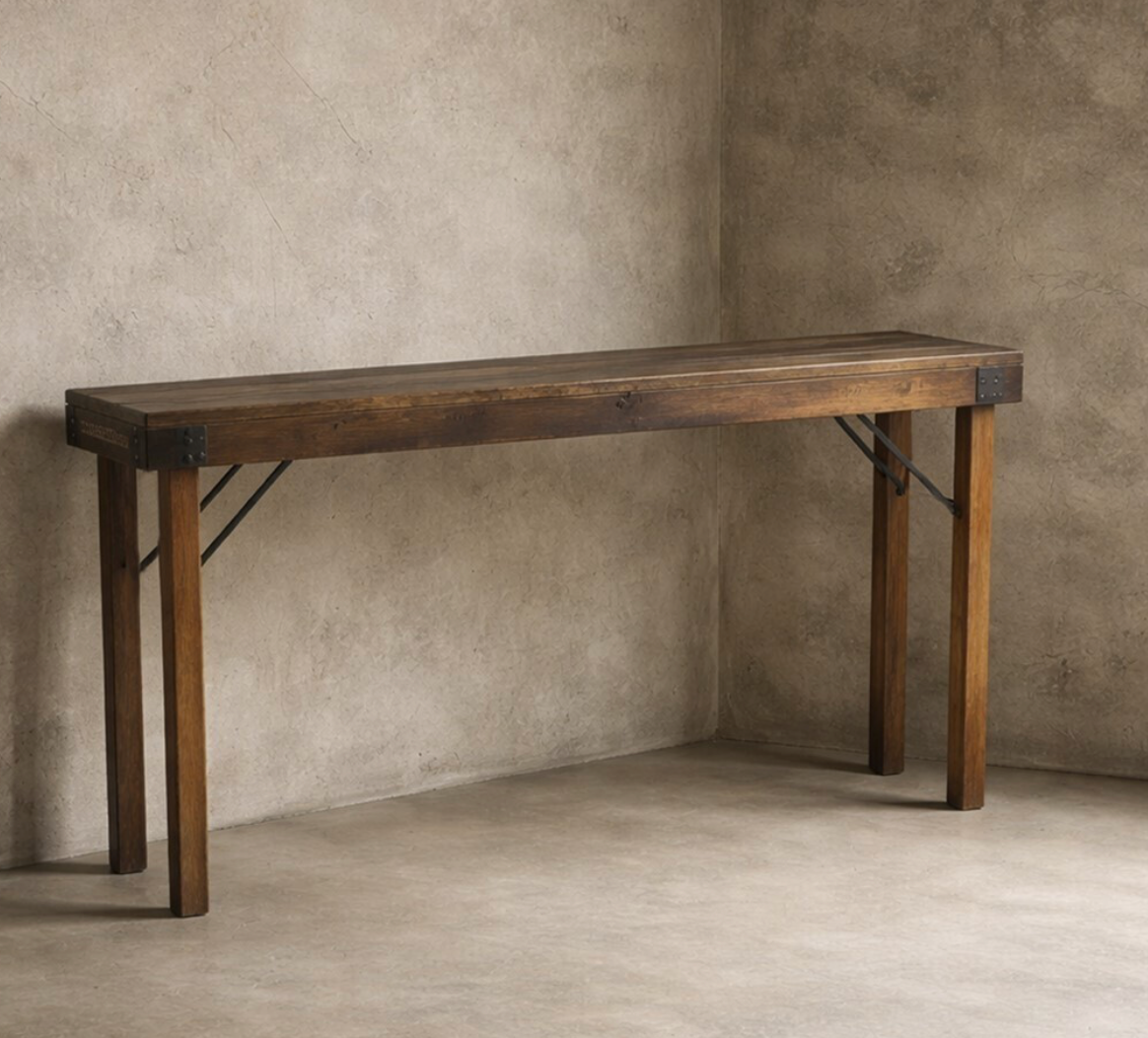 Consola madera pata plegable