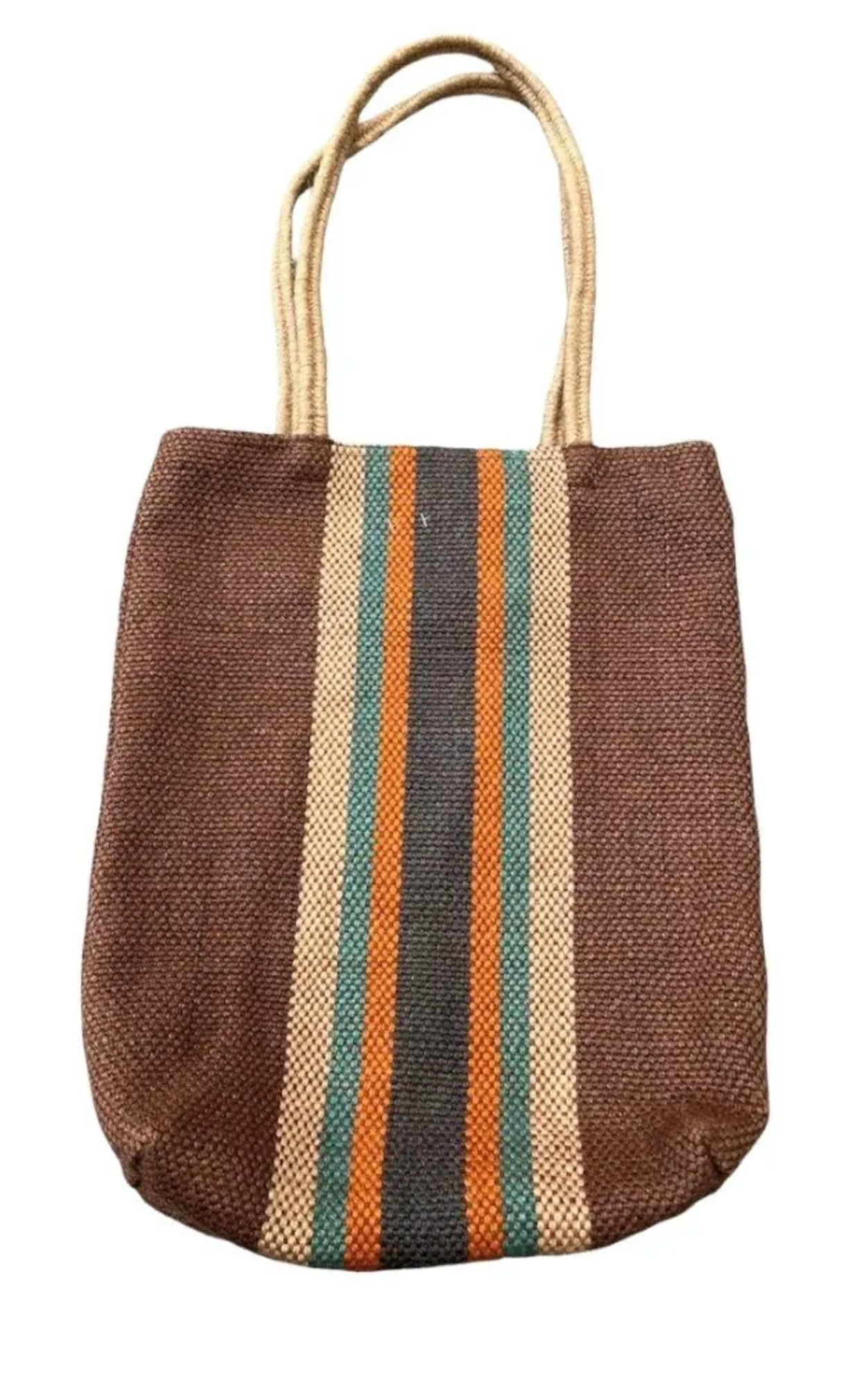 Bolso vertical marron/naranja