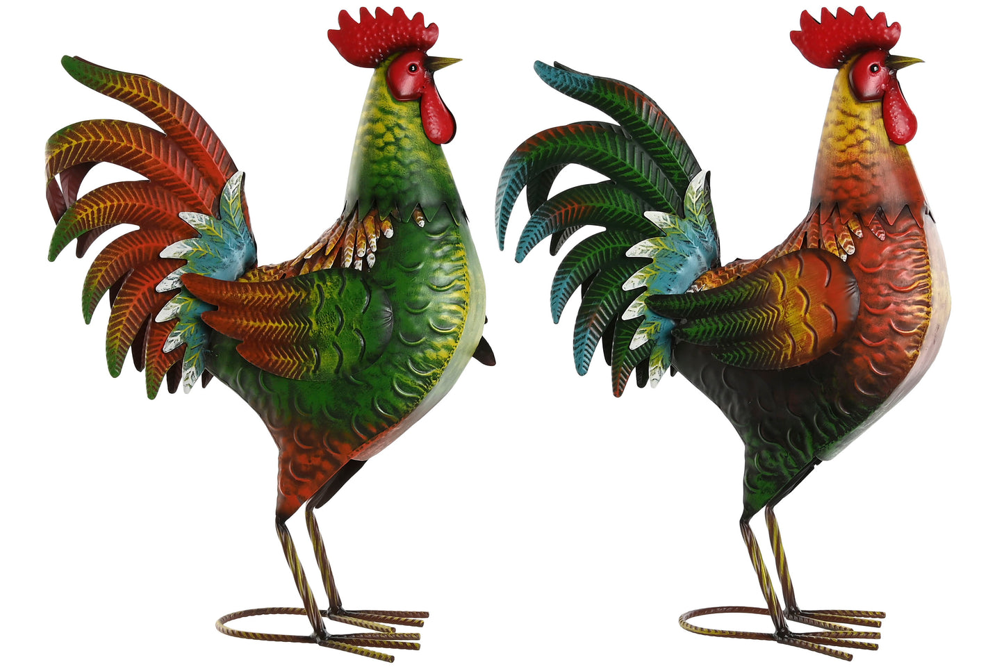 Gallo de metal pequeño