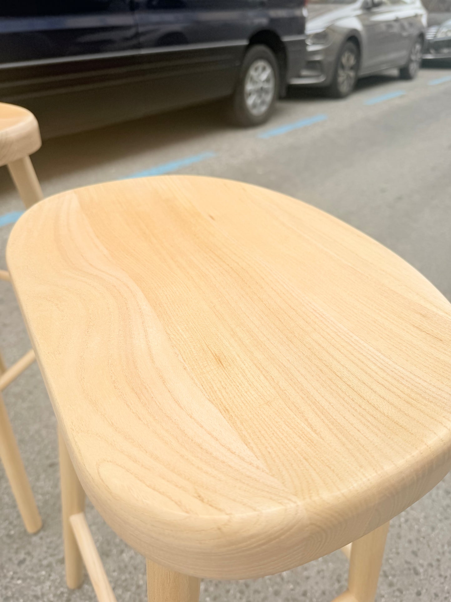 Taburete madera maciza