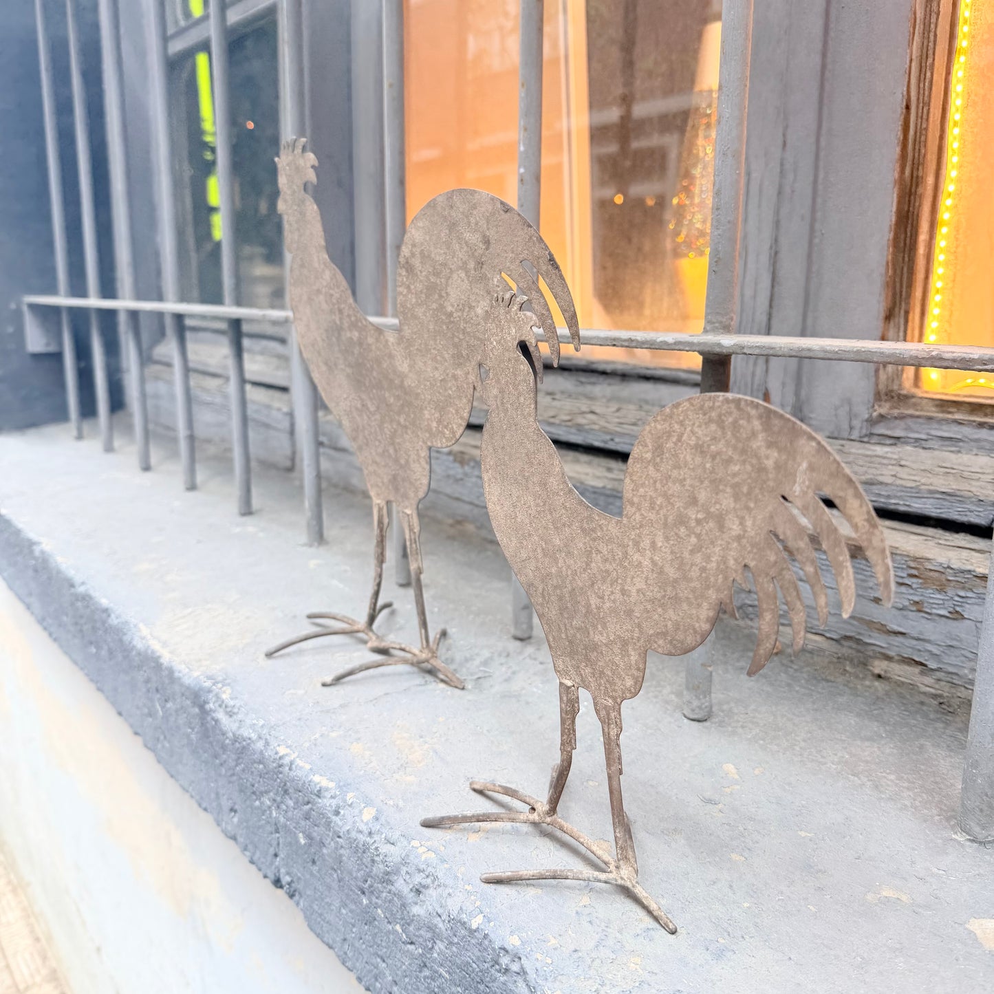 Gallo Grande hierro efecto antiguo