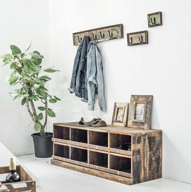 Perchero madera 2 ganchos