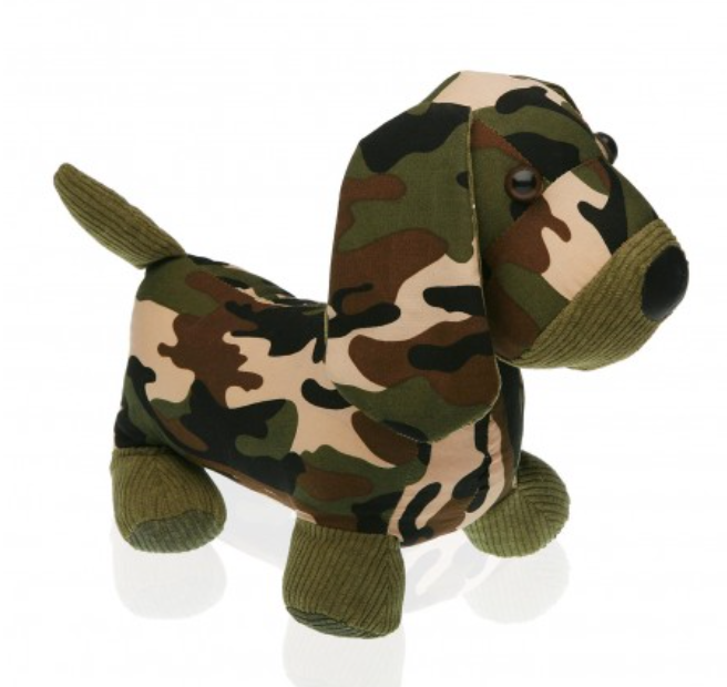 Sujeta puertas perro militar