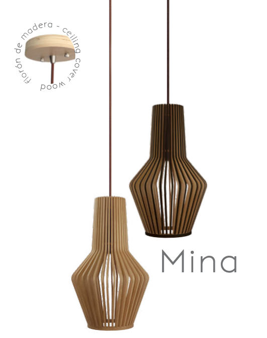 Lampara colgante Mina