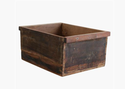 Caja de madera maciza