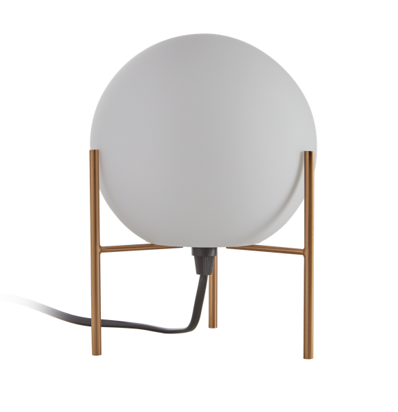 Lampara circular dorada sobremesa