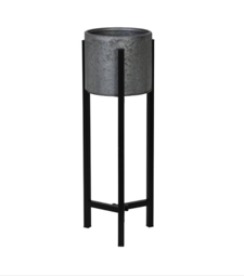 Macetero elevado metálico