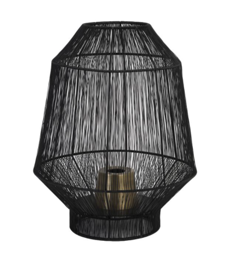 Lampara alambres metálicos negros