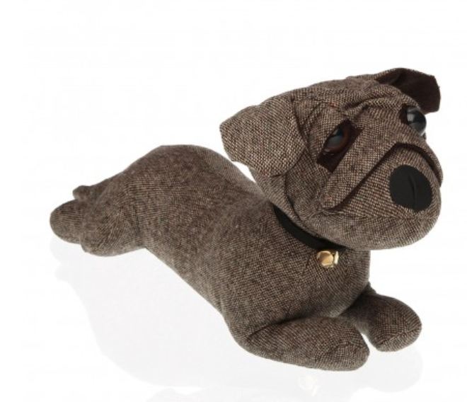 Sujeta puertas perro triste