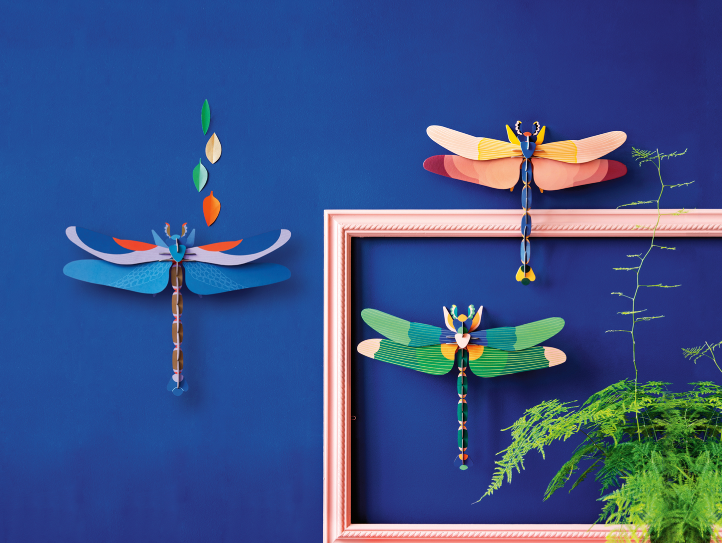 Figura Libélula Azul Carton Puzle