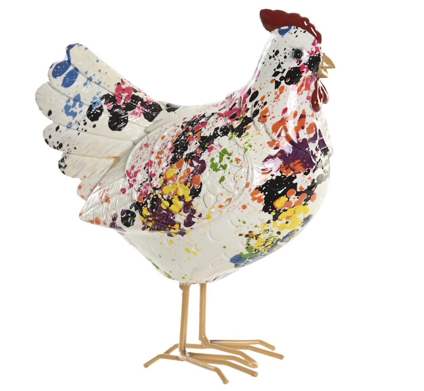 Gallina multicolor pequeña