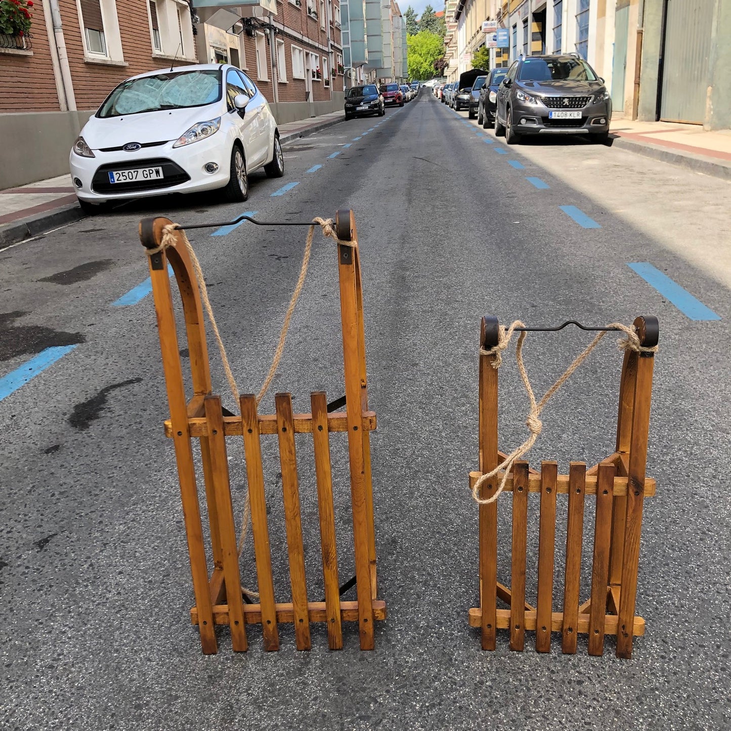 Trineo de madera 60 cm