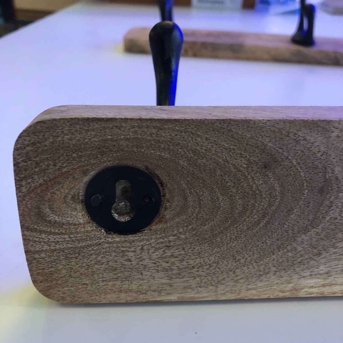 Perchero madera 3 ganchos