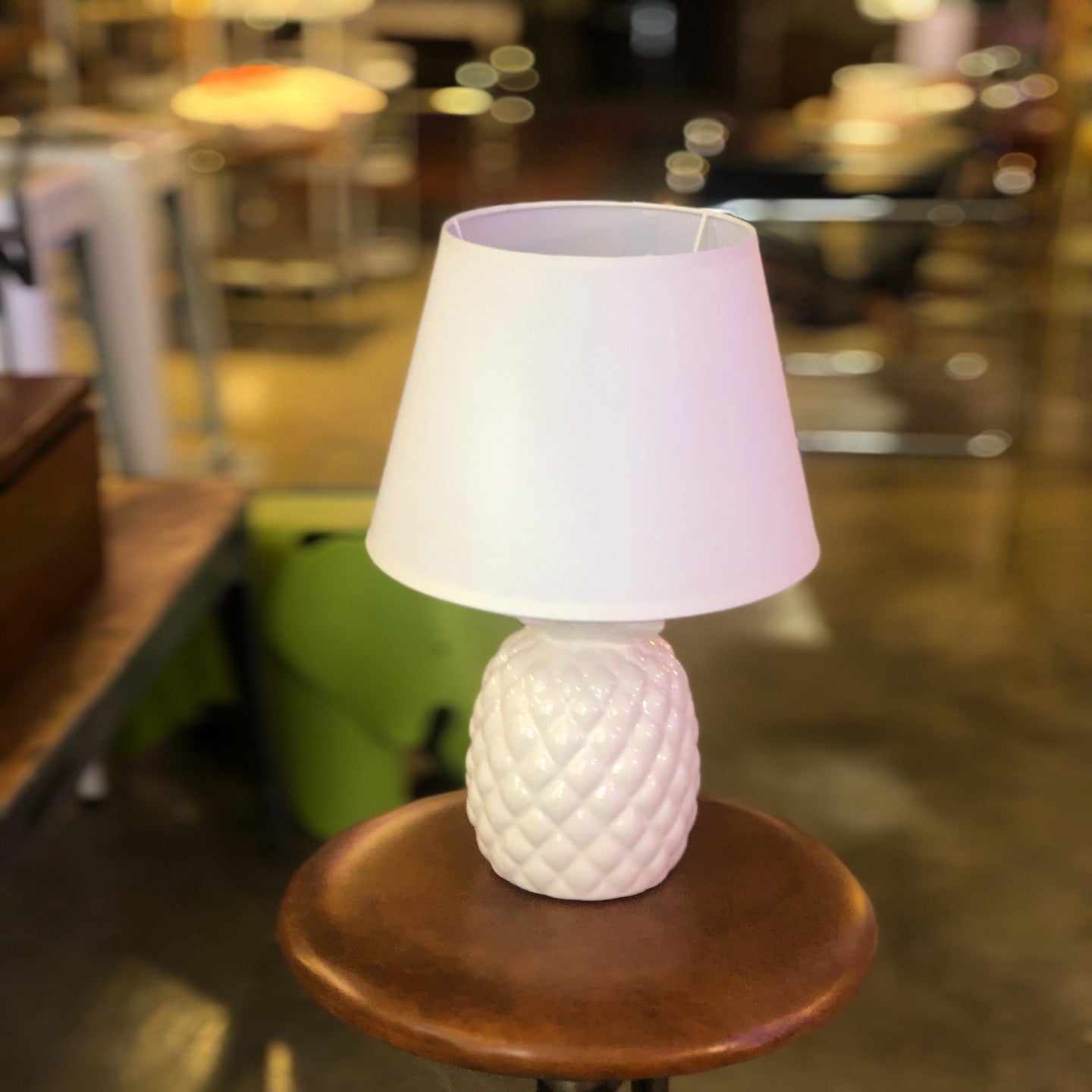 Lámpara piña blanca