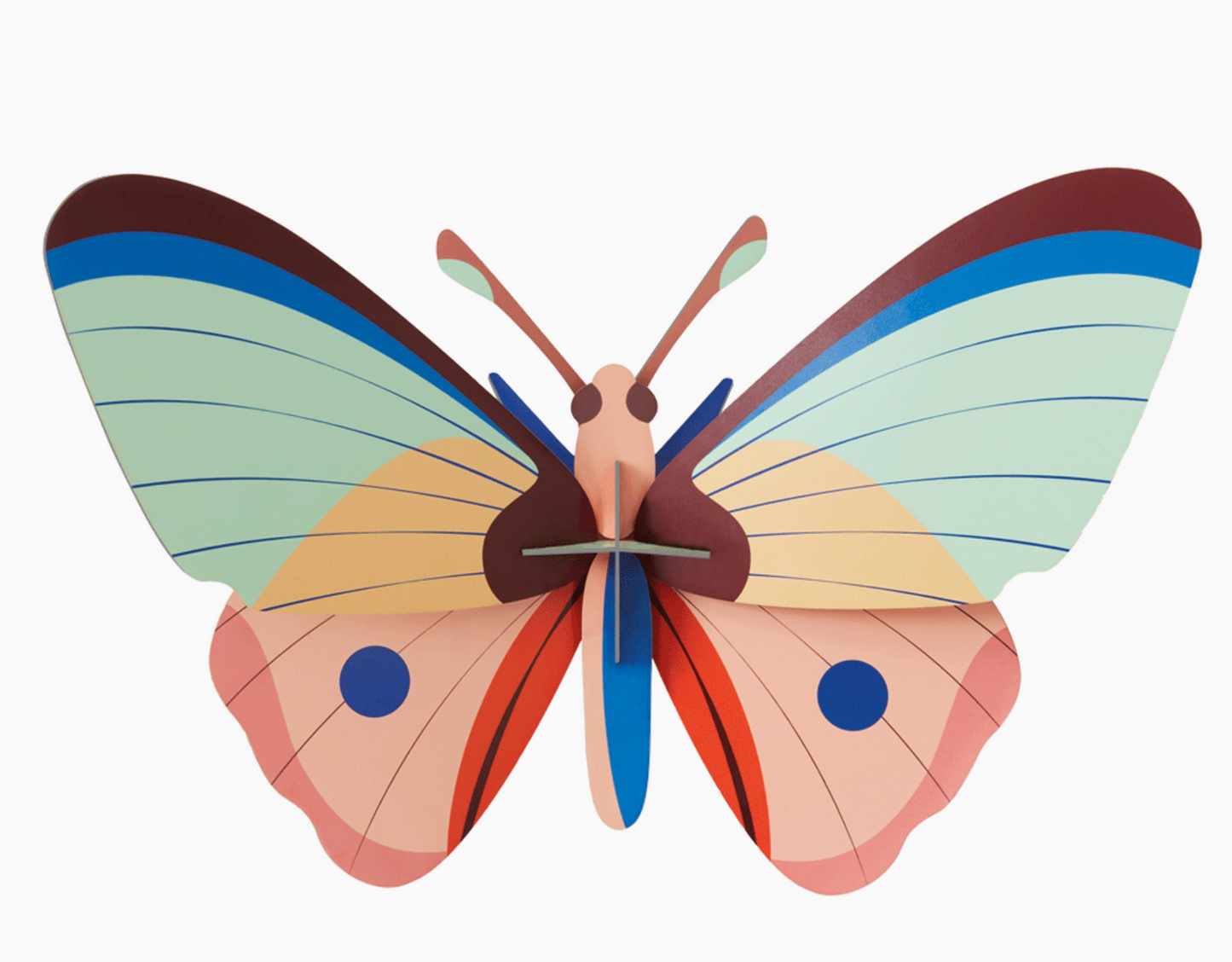 Figura Mariposa Multicolor Carton Puzle