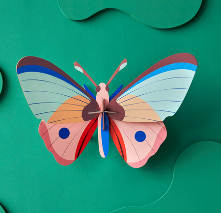 Figura Mariposa Multicolor Carton Puzle