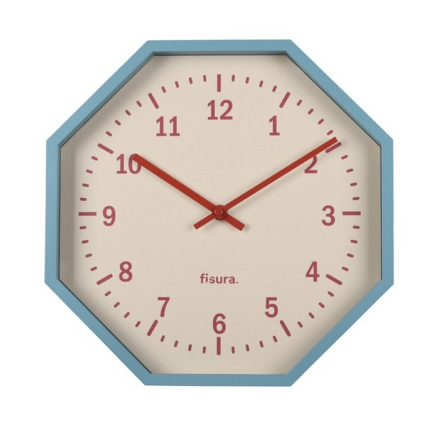 Reloj Octogonal Azul