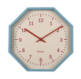 Reloj Octogonal Azul
