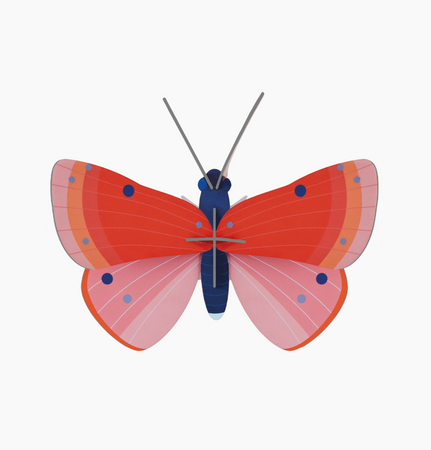 Figura Mariposa Rosa Carton Puzle