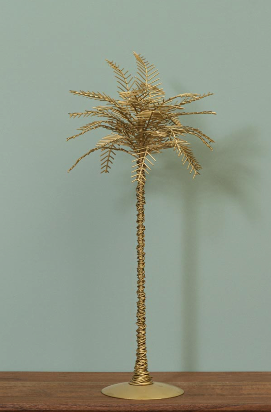 Palmera metálica pequeña